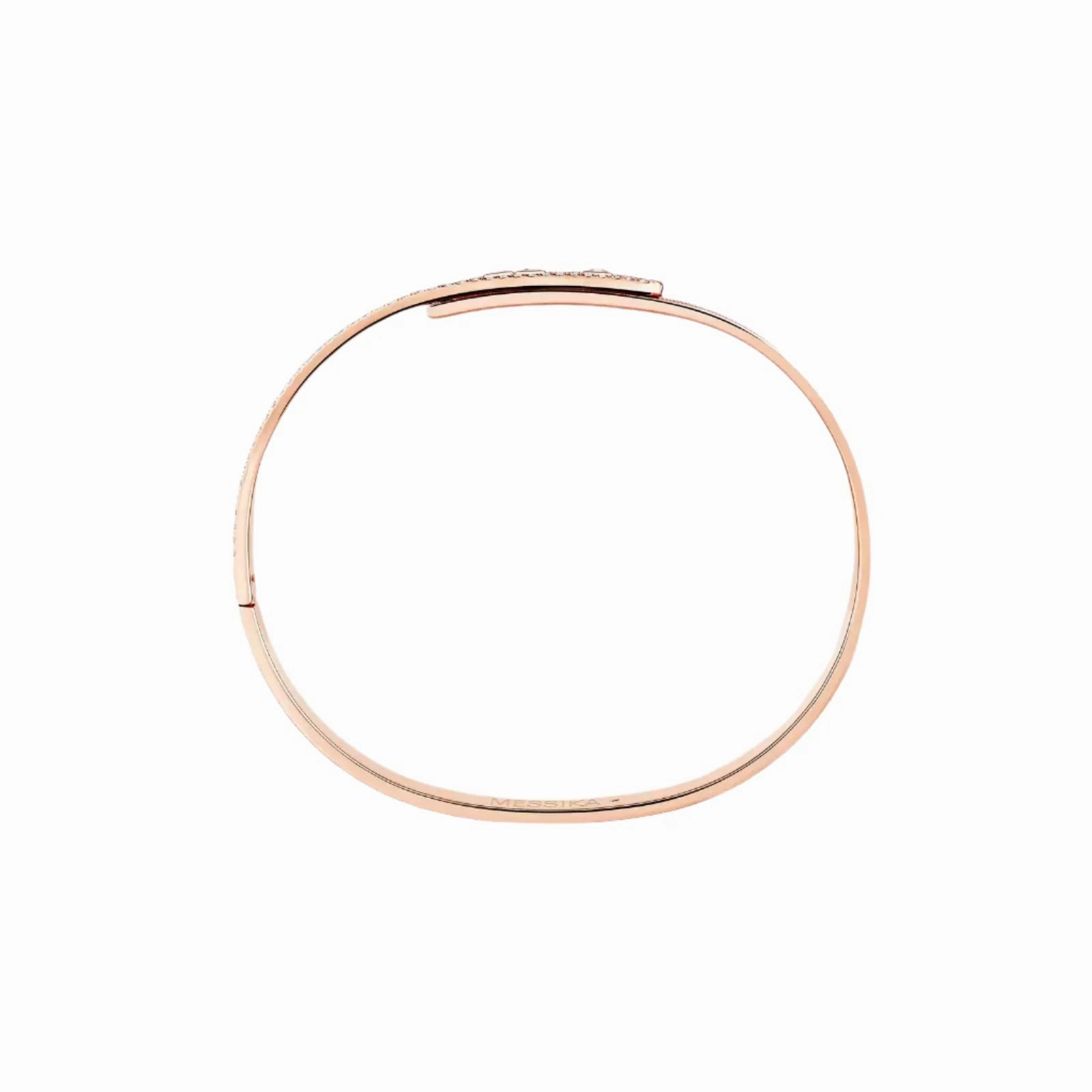 Messika Move Noa Cisel Semi-Pav 18ct Rose Gold 1.55ct Diamond Bangle
