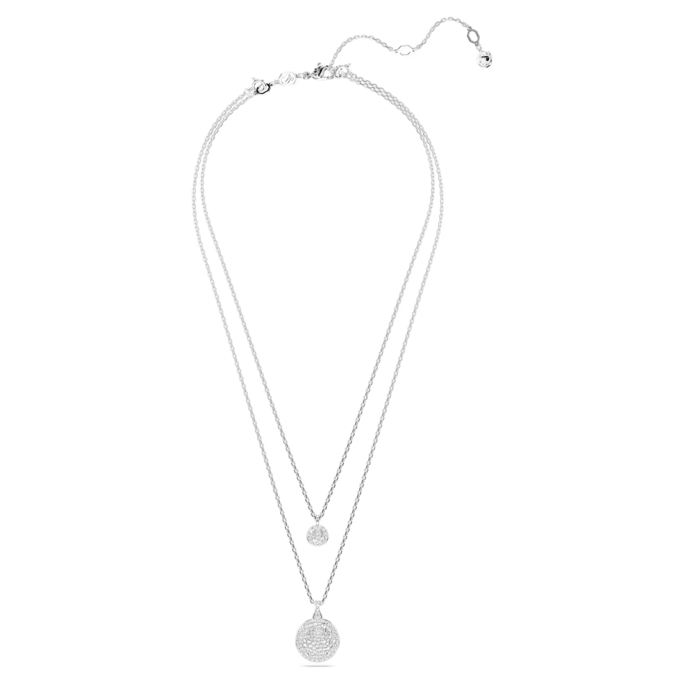 Meteora Silver layered pendant