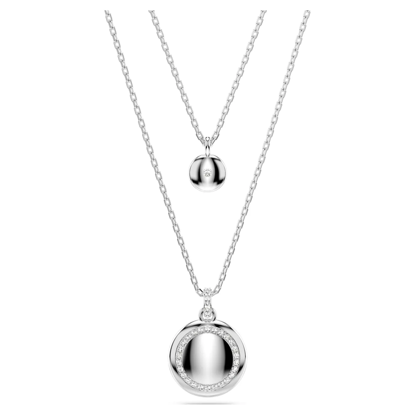 Meteora Silver layered pendant