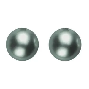 Mikimoto 18ct White Gold 11mm A  Black South Sea Pearl Stud Earrings