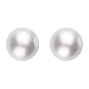 Mikimoto 18ct White Gold 6.5mm White Grade A Pearl Stud Earrings