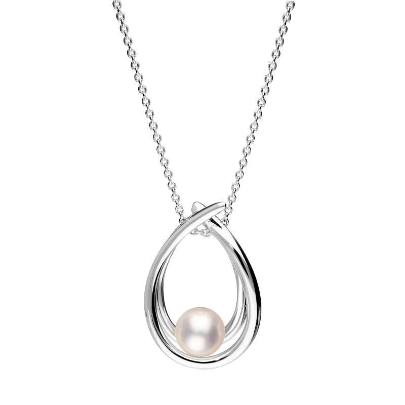 Mikimoto 18ct White Gold 7mm Akoya Pearl Necklace