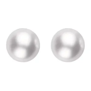 Mikimoto 18ct Yellow Gold 7.5mm White Grade A Pearl Stud Earrings