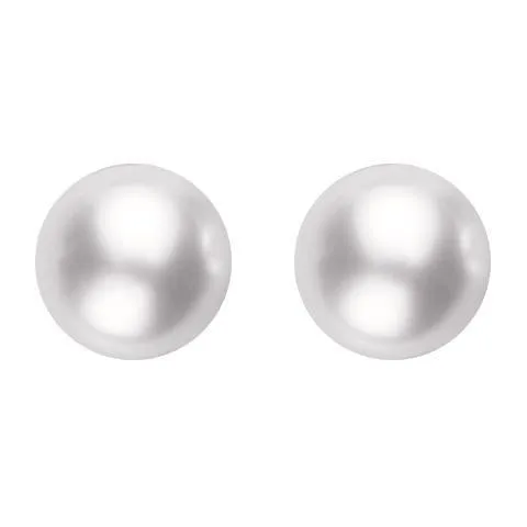 Mikimoto 18ct Yellow Gold 7mm White Grade AAA Pearl Stud Earrings