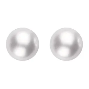 Mikimoto 18ct Yellow Gold 8mm White Grade AA Pearl Stud Earrings