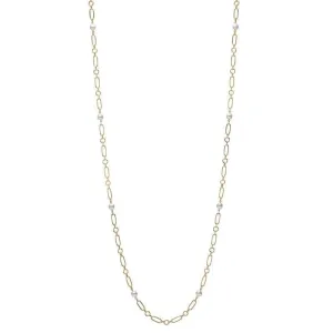 Mikimoto M Code 18ct Yellow Gold White Akoya Pearl Long Necklace