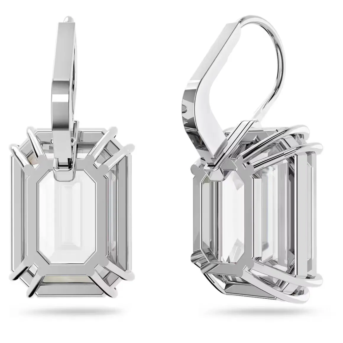 Millenia Octagon Clear Cut Drop Earrings