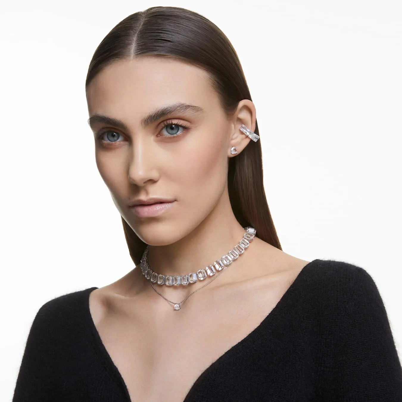 Millenia Stud Earrings Trilliant Cut