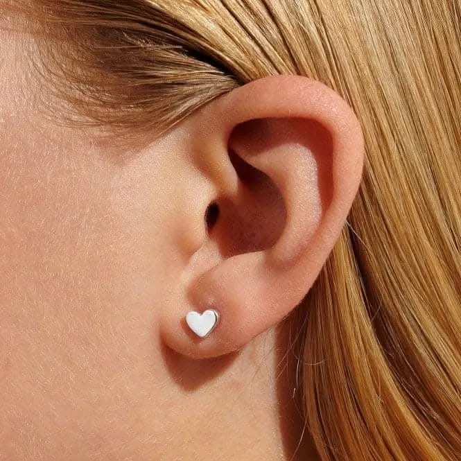Mini Charms Hearts Silver Gold Rose Gold Earrings 7059