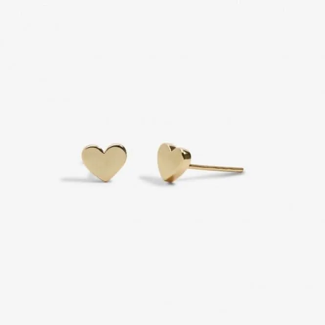 Mini Charms Hearts Silver Gold Rose Gold Earrings 7059