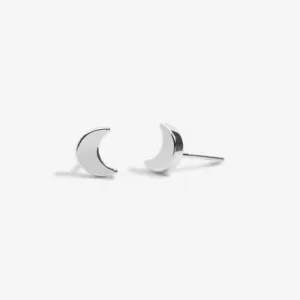 Mini Charms Moon Silver Plated Earrings 7055