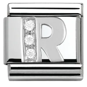 Nomination Charm Composable Classic Alphabet R Steel
