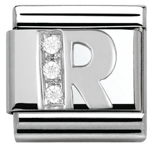 Nomination Charm Composable Classic Alphabet R Steel