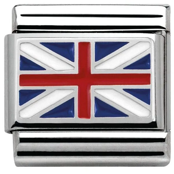Nomination Charm Composable Flags Union Jack Steel