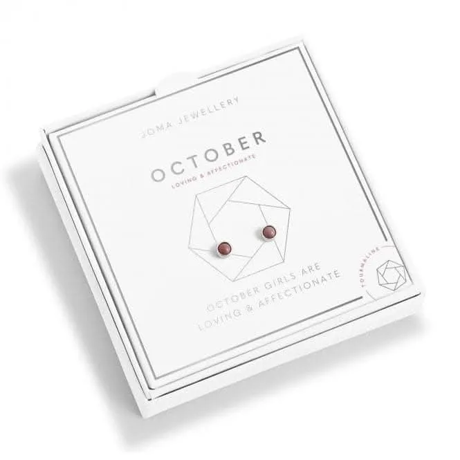 October Birthstone Boxed Earrings 5537