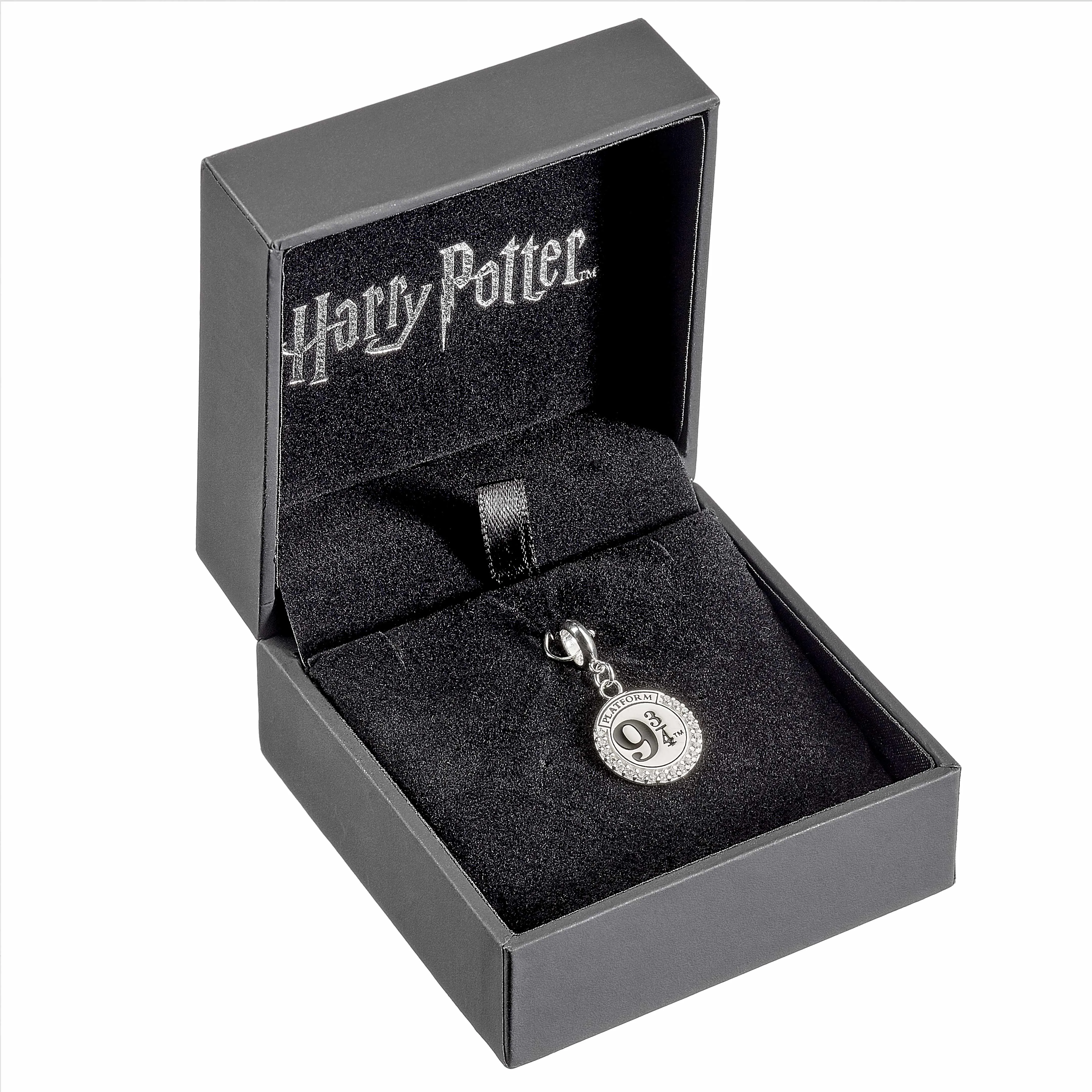 Official Harry Potter Sterling Silver Platform 9 3/4 Embellished Slider Charm