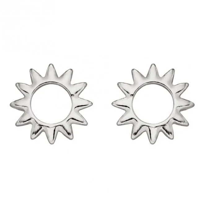 Open Sun Stud Earrings E5989