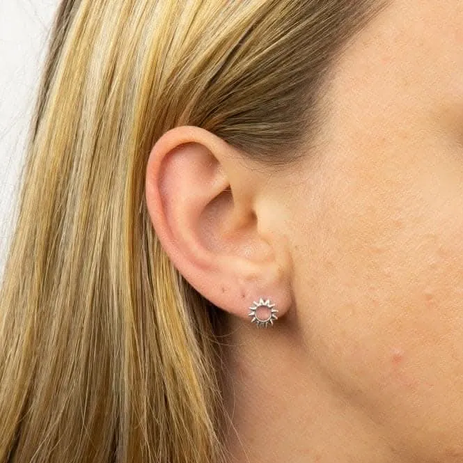Open Sun Stud Earrings E5989