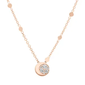 Pasquale Bruni Luce 18ct Rose Gold 0.21ct Diamond Pendant Necklace