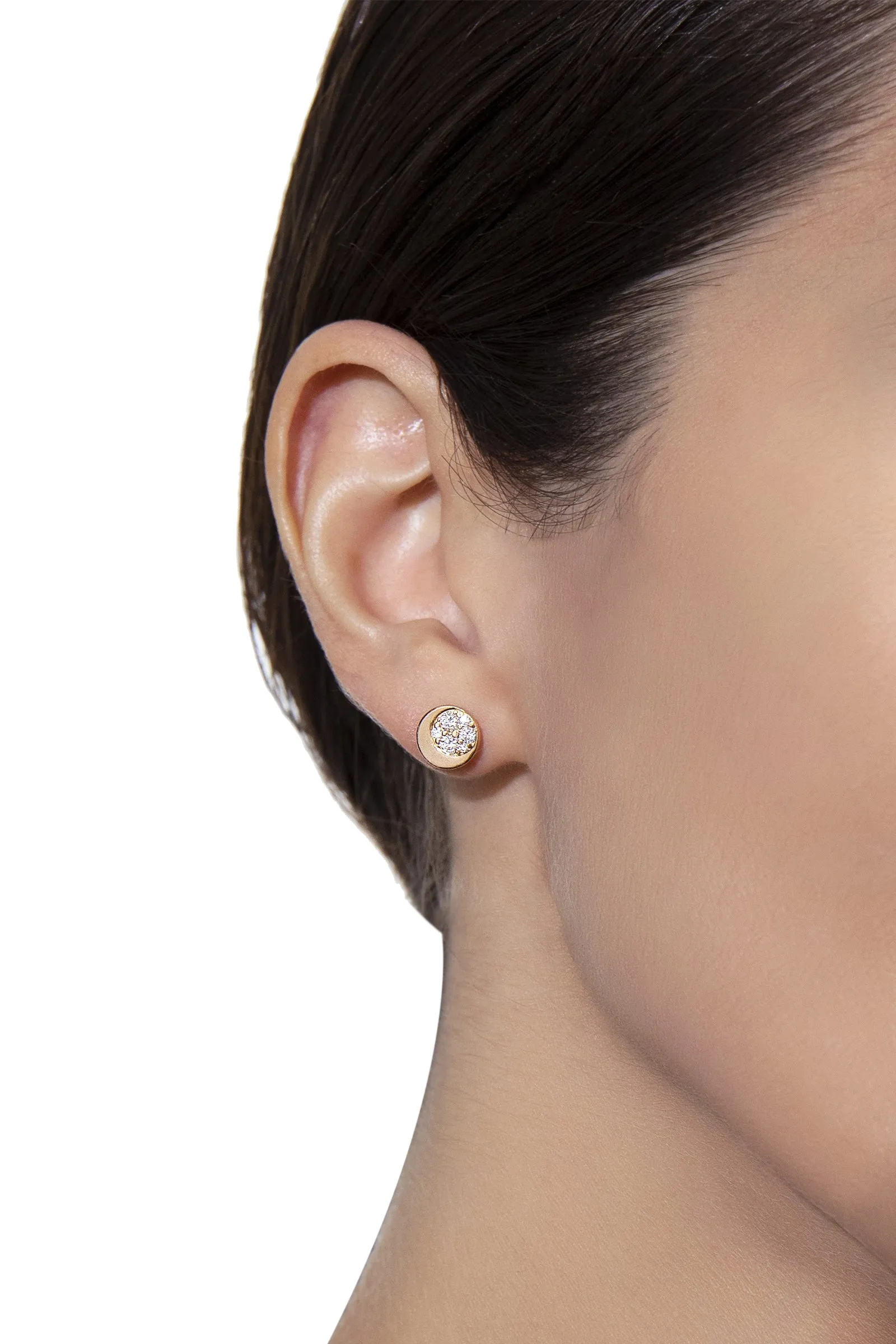 Pasquale Bruni Luce 18ct Rose Gold 0.35ct Diamond Stud Earrings