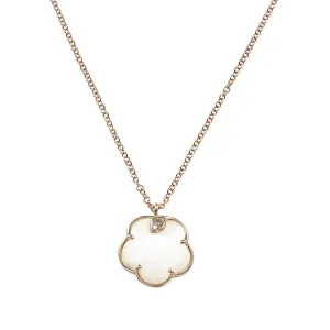 Pasquale Bruni Petit Joli 18ct Rose Gold White and Champagne Diamond Agate Necklace