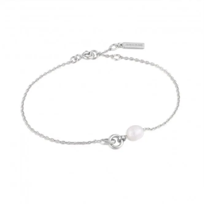 Pearl Link Chain Bracelet B043-01H