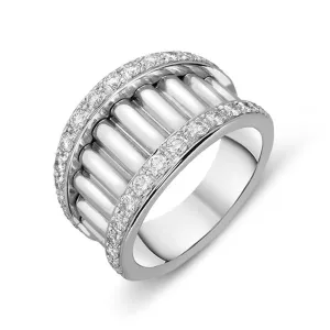 Picchiotti 18ct White Gold 0.84ct Diamond Ring D