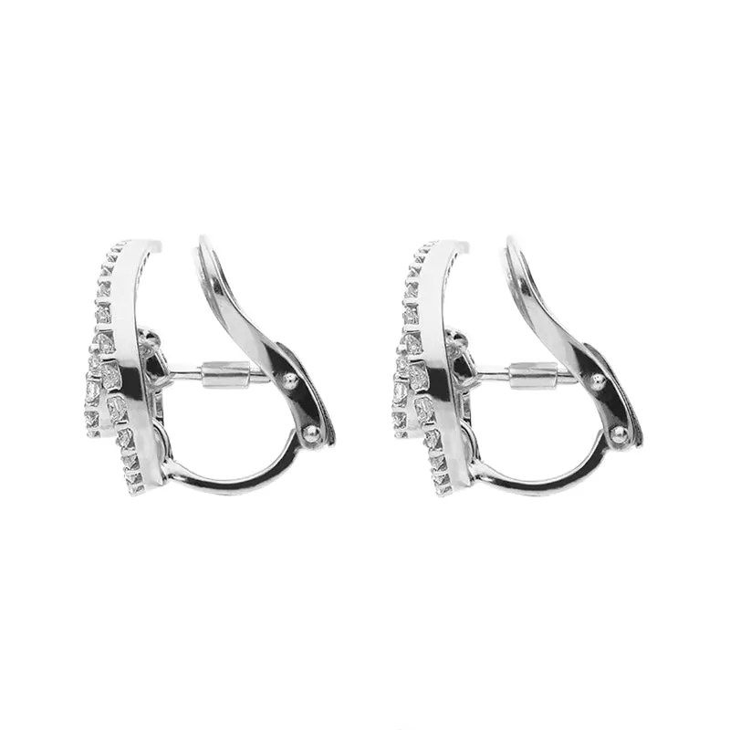 Picchiotti 18ct White Gold 1.05ct Diamond Spiral Earrings