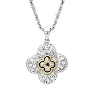 Picchiotti 18ct White Gold Diamond Flower Necklace