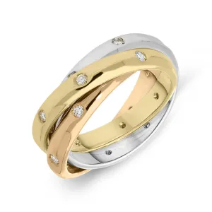 Picchiotti 18ct White Rose and Yellow Gold Diamond Ring