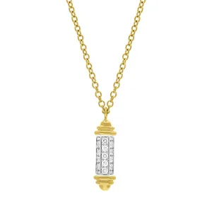 Picchiotti 18ct Yellow Gold 0.72ct Diamond Drop Pendant D