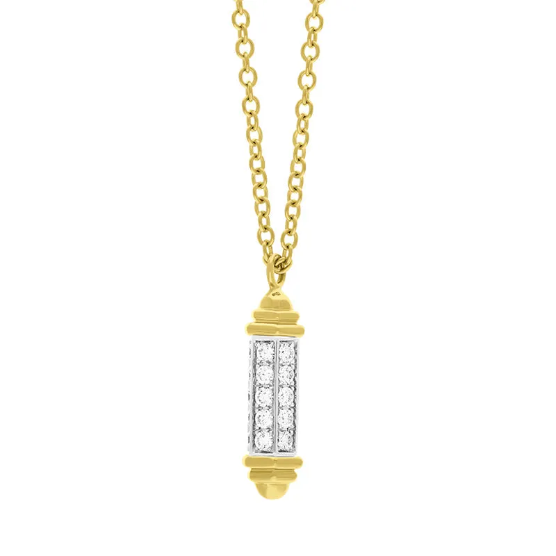 Picchiotti 18ct Yellow Gold 0.72ct Diamond Drop Pendant D