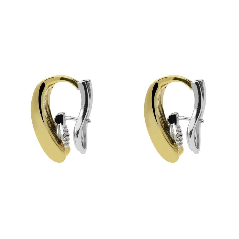 Picchiotti 18ct Yellow Gold 1.68ct Diamond Chequered Earrings