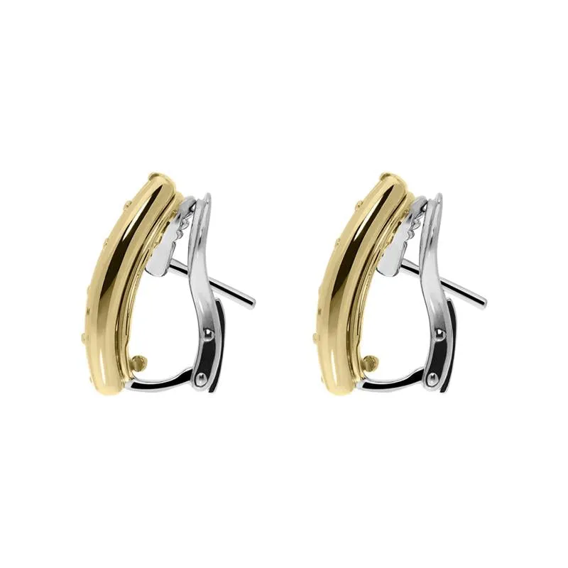 Picchiotti 18ct Yellow Gold 5.02ct Diamond Hoop Earrings D