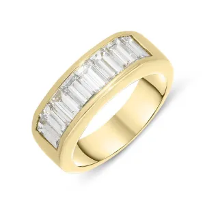 Picchiotti 18ct Yellow Gold Diamond Half Eternity Ring