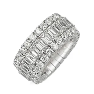 Picchiotti Xpandable 18ct White Gold 7.13ct Diamond Eternity Ring