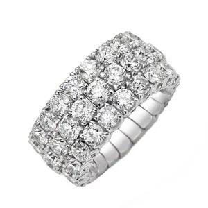 Picchiotti Xpandable 18ct White Gold 8.80ct Diamond Eternity Ring