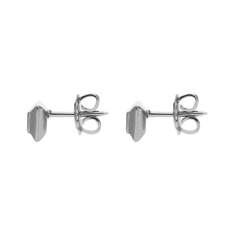 Platinum 0.20ct Diamond Princess Cut Solitaire Stud Earrings