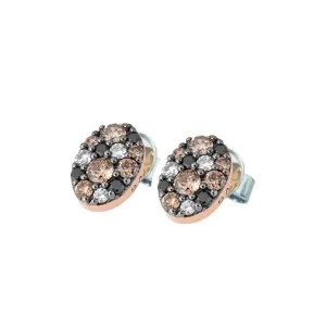 Ponte Vecchio 18ct Rose Gold 0.32ct Coloured Diamond Stud Earrings