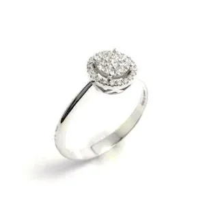 Ponte Vecchio Artemide 18ct White Gold 0.15ct Diamond Ring