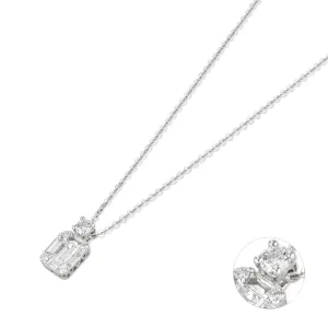 Ponte Vecchio Benvenuto 18ct White Gold 0.39ct Diamond Pendant Necklace D