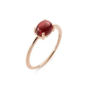 Ponte Vecchio Gioia 18ct Rose Gold 1.90ct Garnet Oval Ring