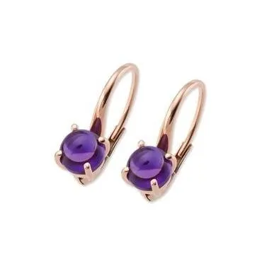 Ponte Vecchio Gioia 18ct Rose Gold 2.00ct Amethyst Drop Earrings