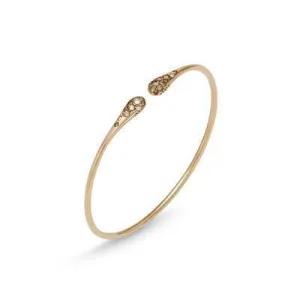 Ponte Vecchio Iside Flex 18ct Rose Gold 0.54ct Brown Diamond Bangle