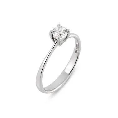 Ponte Vecchio Love Promise 18ct White Gold 0.40ct Diamond Solitaire Ring