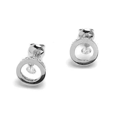 Ponte Vecchio Vega 18ct White Gold 0.10ct Diamond Earrings