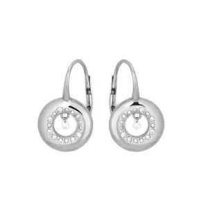Ponte Vecchio Vega 18ct White Gold 0.36ct Diamond Circle Drop Earrings