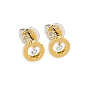 Ponte Vecchio Vega 18ct Yellow Gold 0.10ct Diamond Earrings
