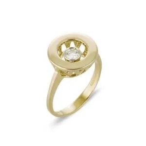 Ponte Vecchio Vega 18ct Yellow Gold 0.15ct Diamond Ring