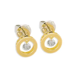 Ponte Vecchio Vega 18ct Yellow Gold 0.30ct Diamond Stud Earrings